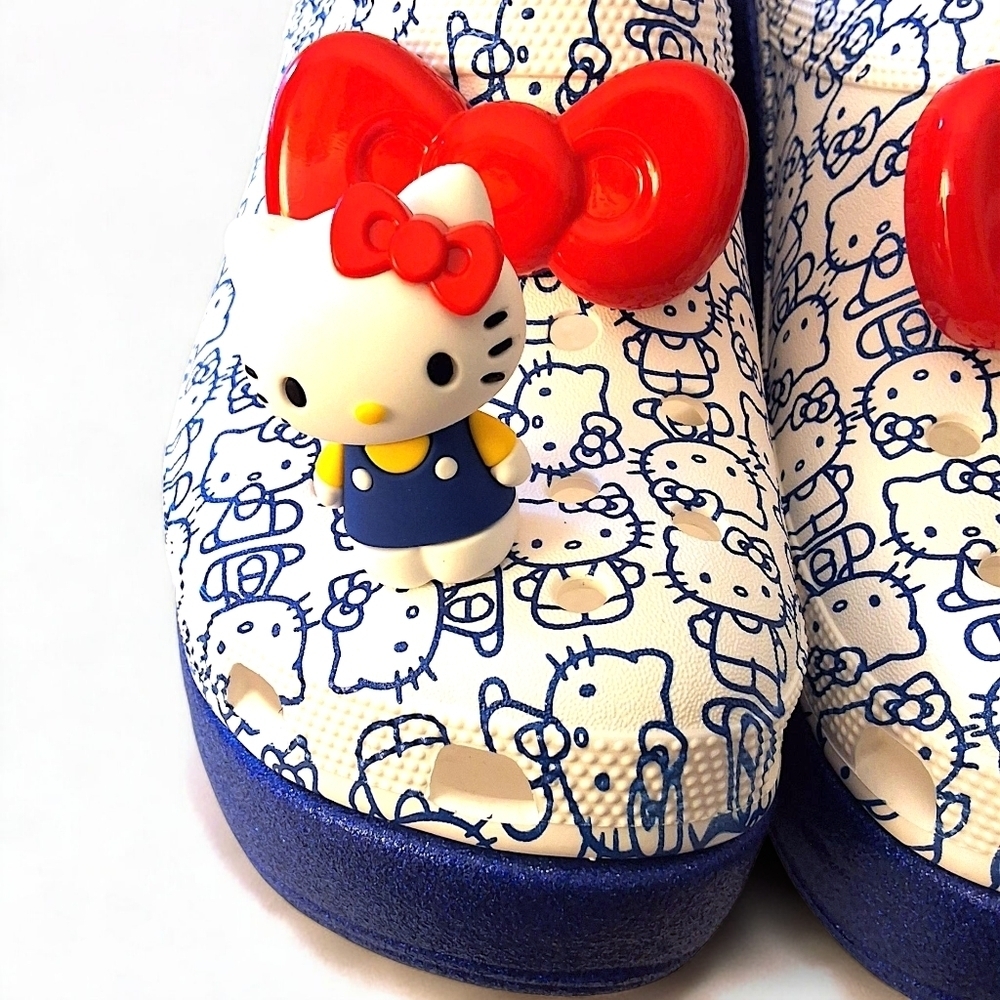 Hello Kitty x Crocs Mega Crush Clog – Limited Edition Platform – Size W10 - Picture 9 of 14